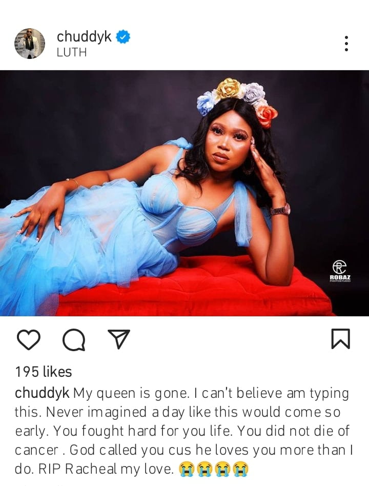Chuddy K wife dies