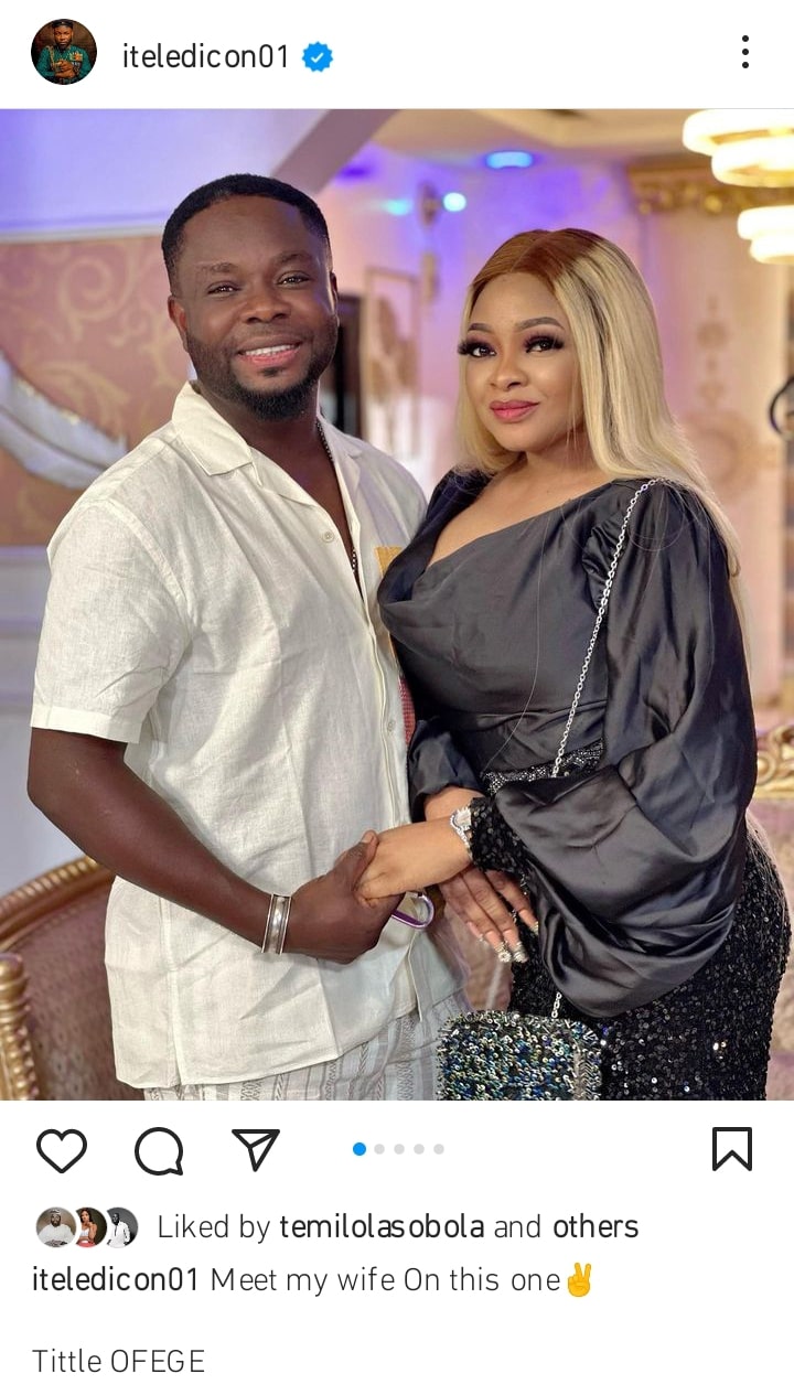 Ibrahim Yekini unveils his new wife