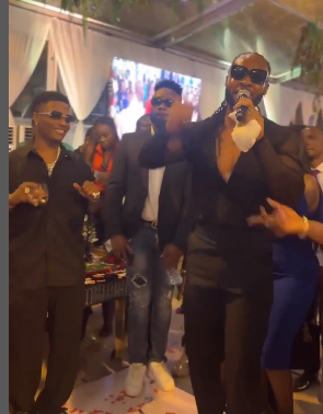 Wizkid and Flavour set Tony Elumelu's Birthday bash on fire with thrilling performance