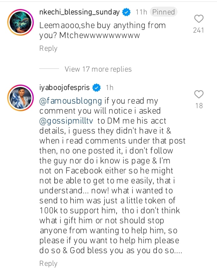 Iyabo Ojo replies entitled man