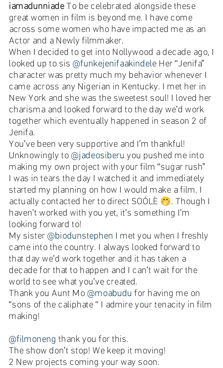 Adunni Ade celebrates as she gets ranked alongside Funke Akindele