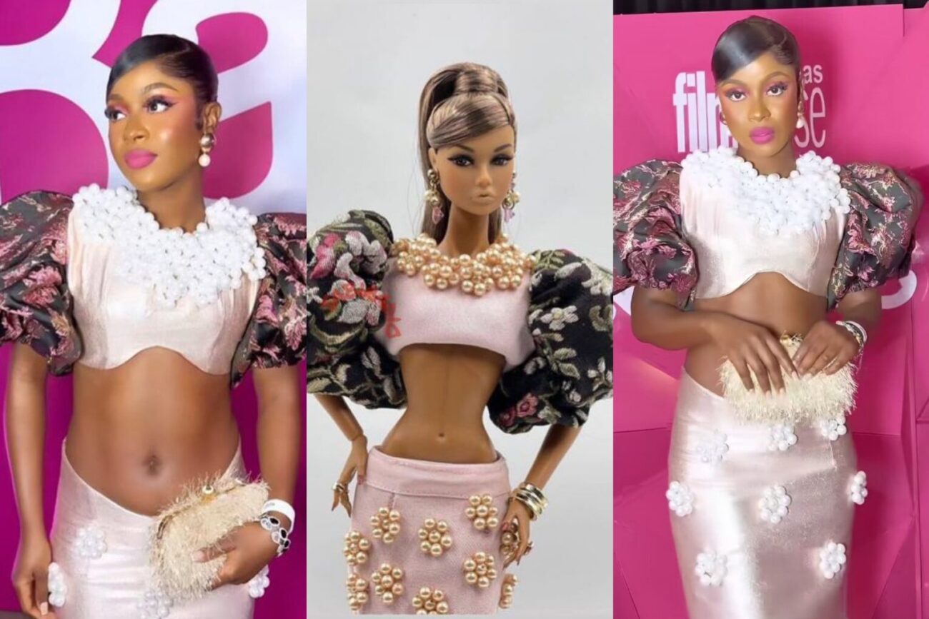 Bella ridiculed over her outfit to Barbie premiere