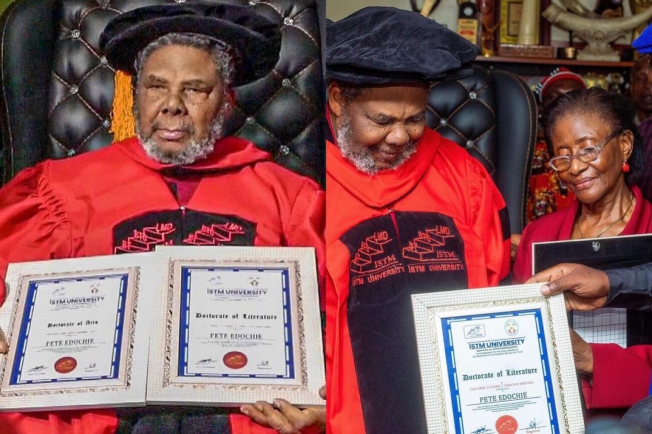 May Edochie hails Pete Edochie over his doctorate degree