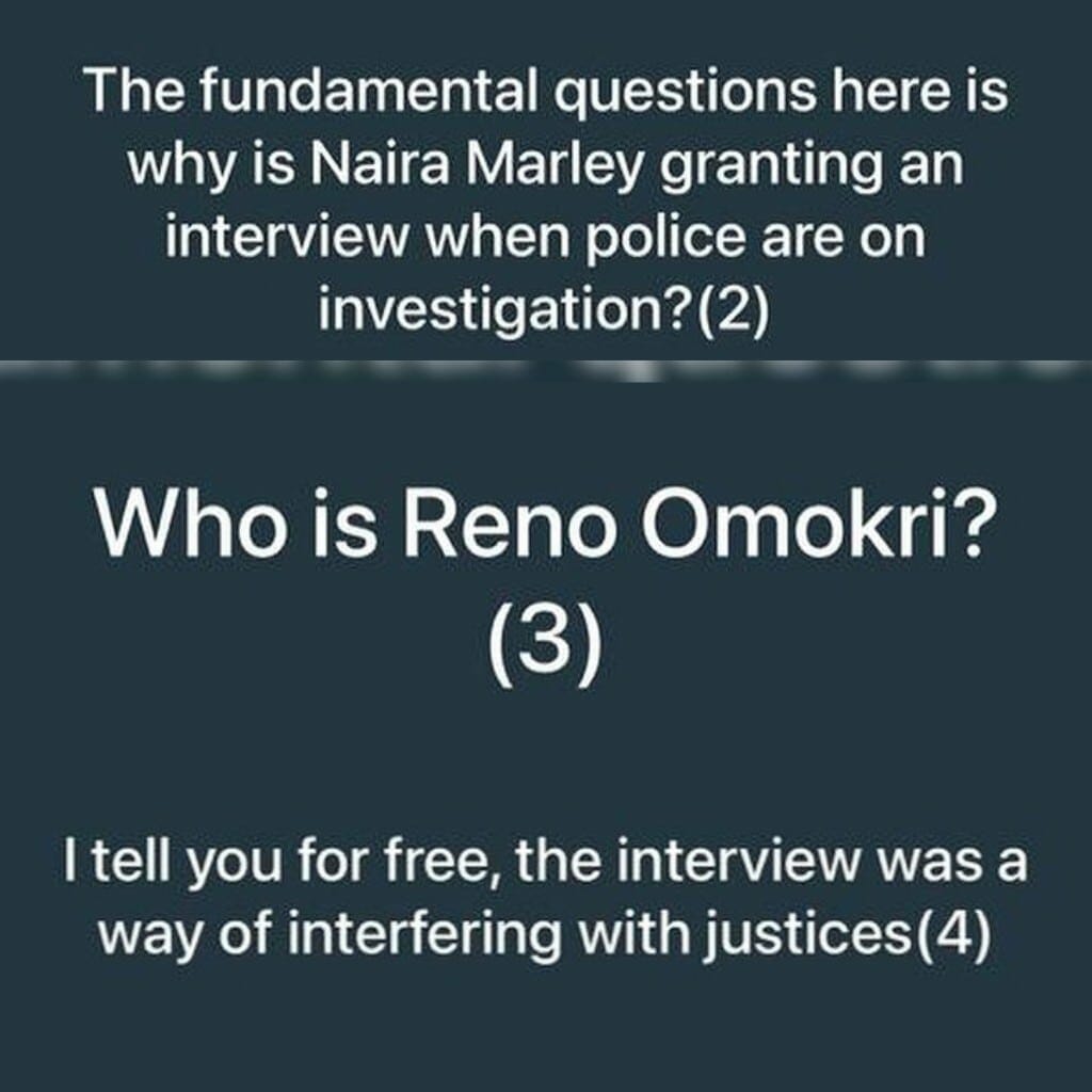 Tonto Dikeh questions Reno Omokri 