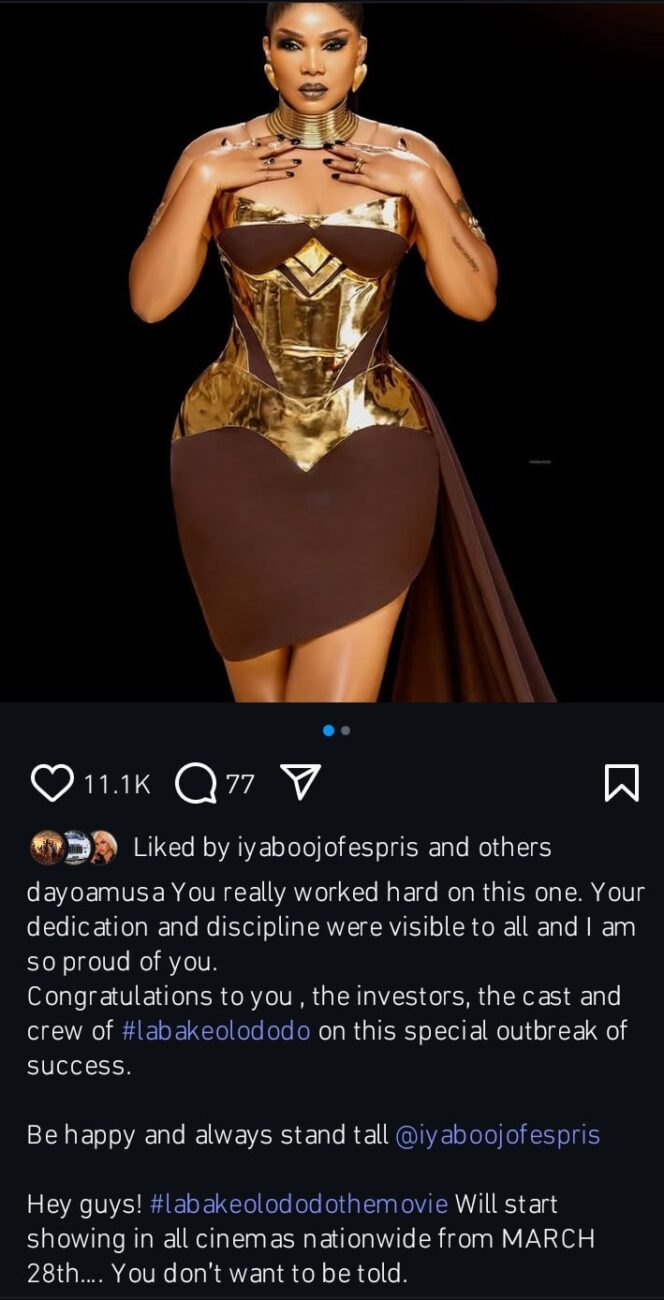 Dayo Amusa praises Iyabo Ojo