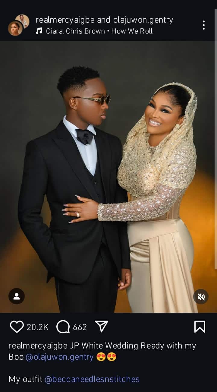 Mercy Aigbe and son for Priscilla Ojo's white wedding