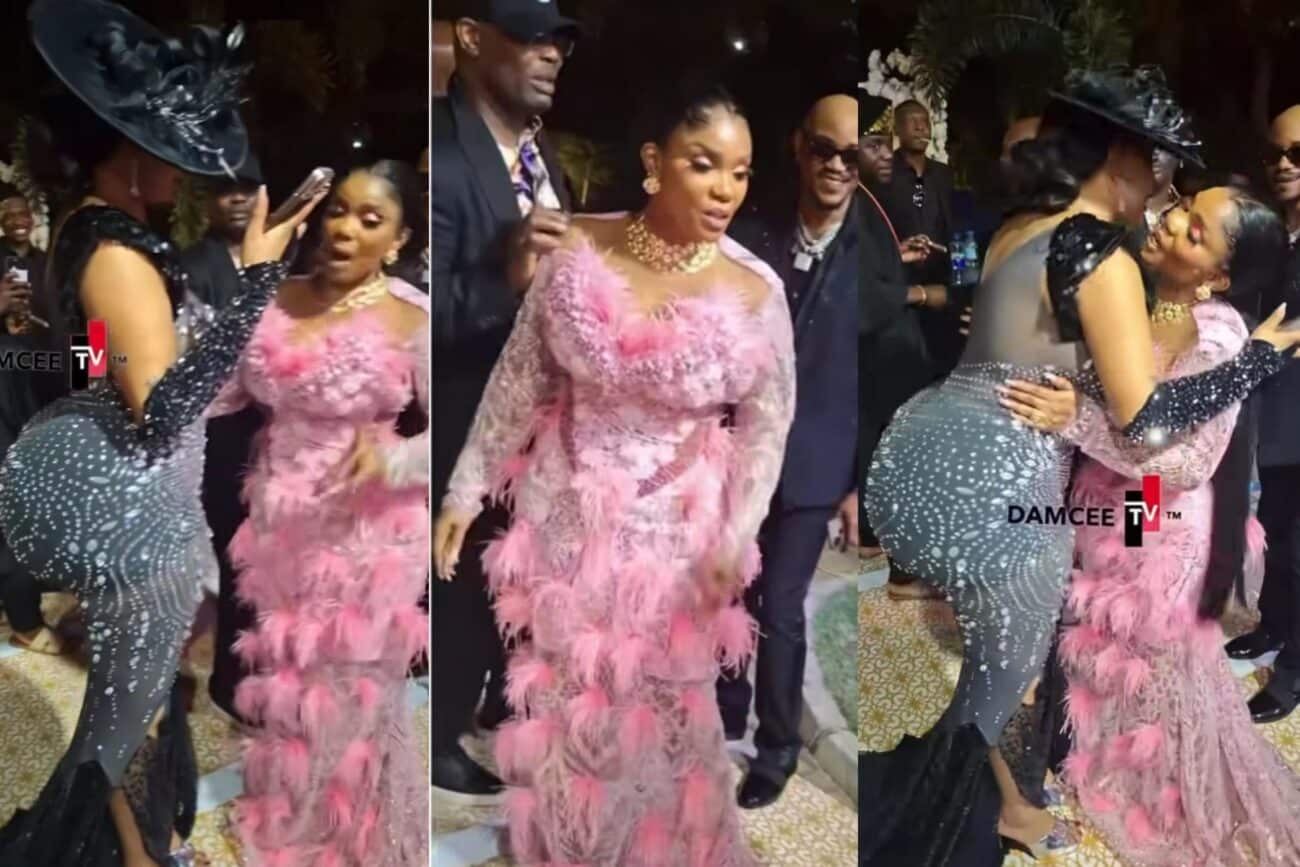Iyabo Ojo and a wedding guest