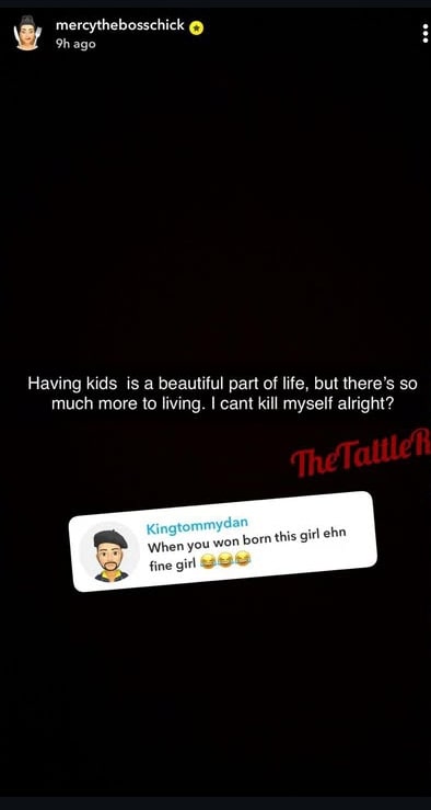 Mercy Eke responds to fan on when she's having a child