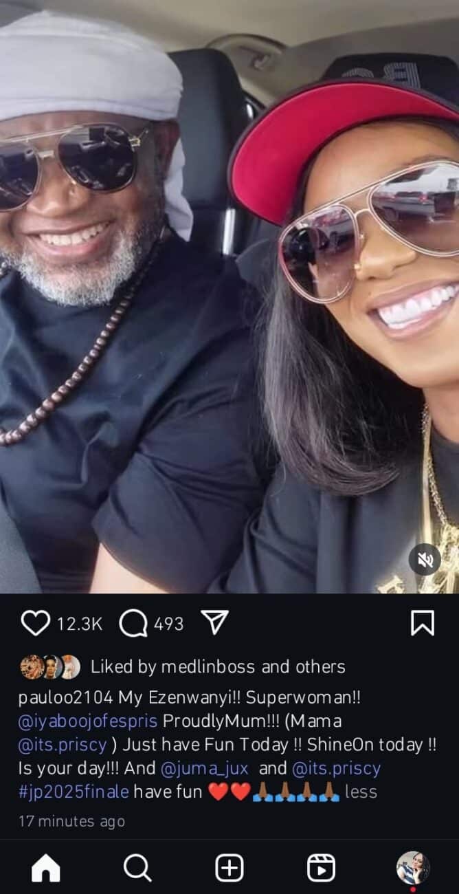 Paulo Okoye sends message to Iyabo Ojo on daughter's wedding finale