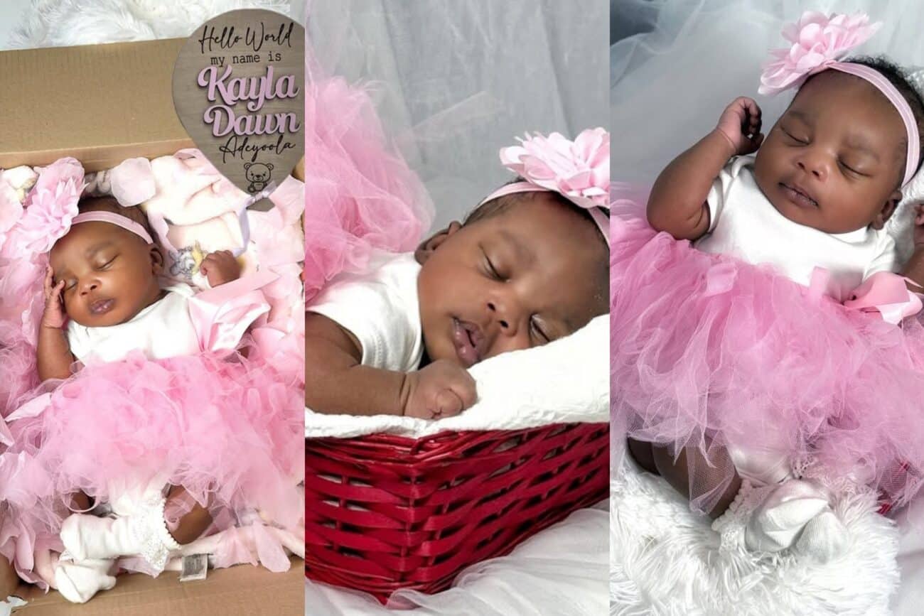 Nikki Laoye and Soul Snatcha unveil daughter's face