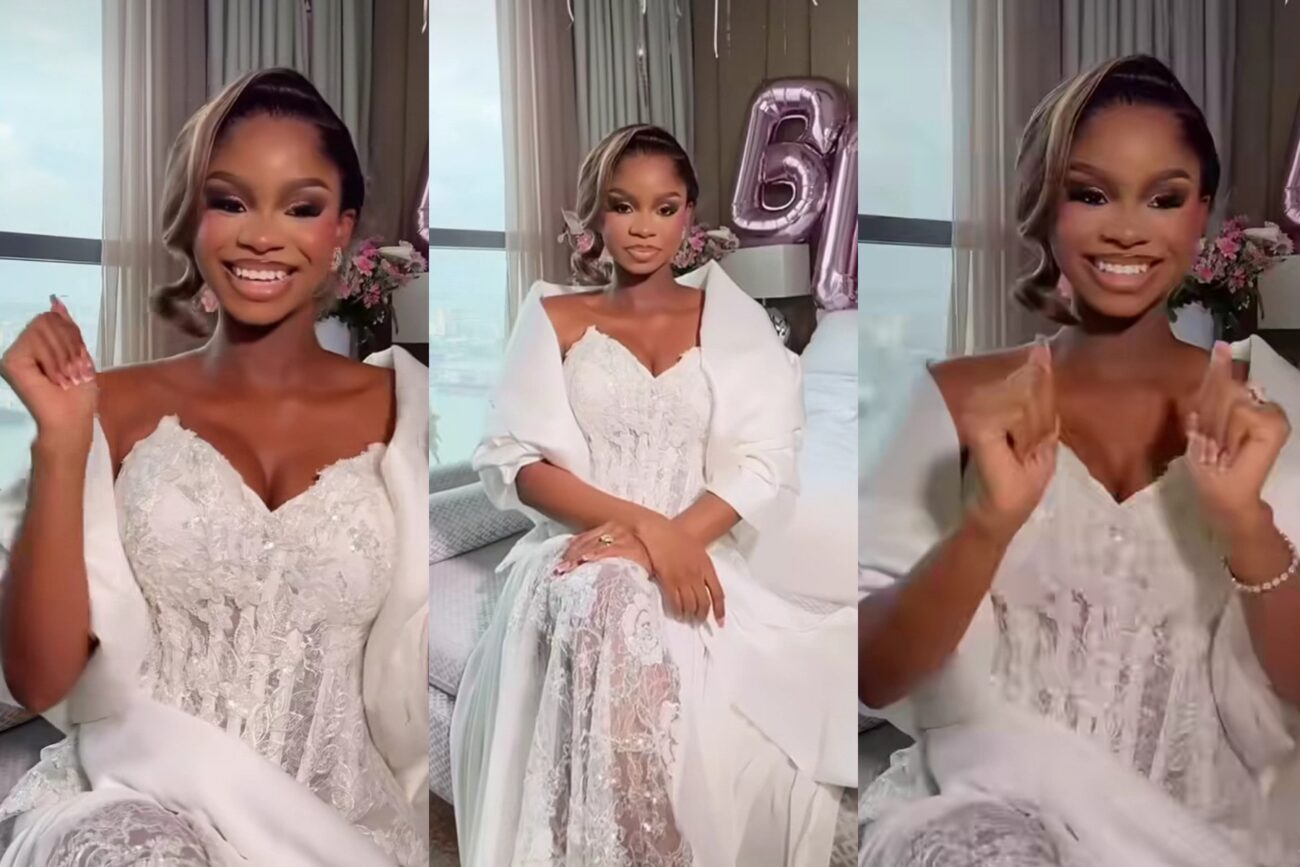 Priscilla Ojo and bridesmaids at her Tanzanian wedding finale