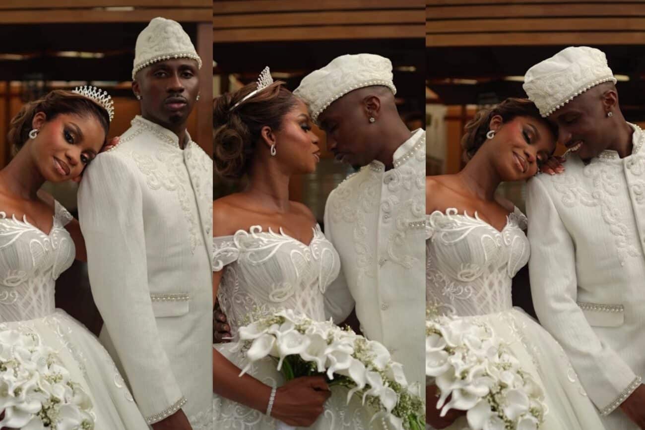 Priscilla Ojo and Juma Jux at their grand wedding finale