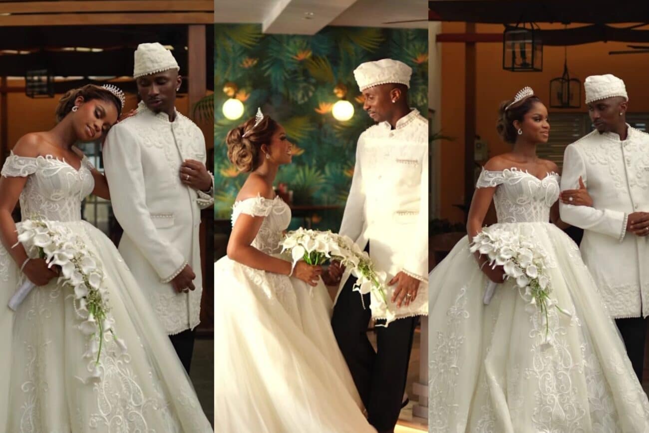 Priscilla Ojo and Juma Jux at their grand wedding finale