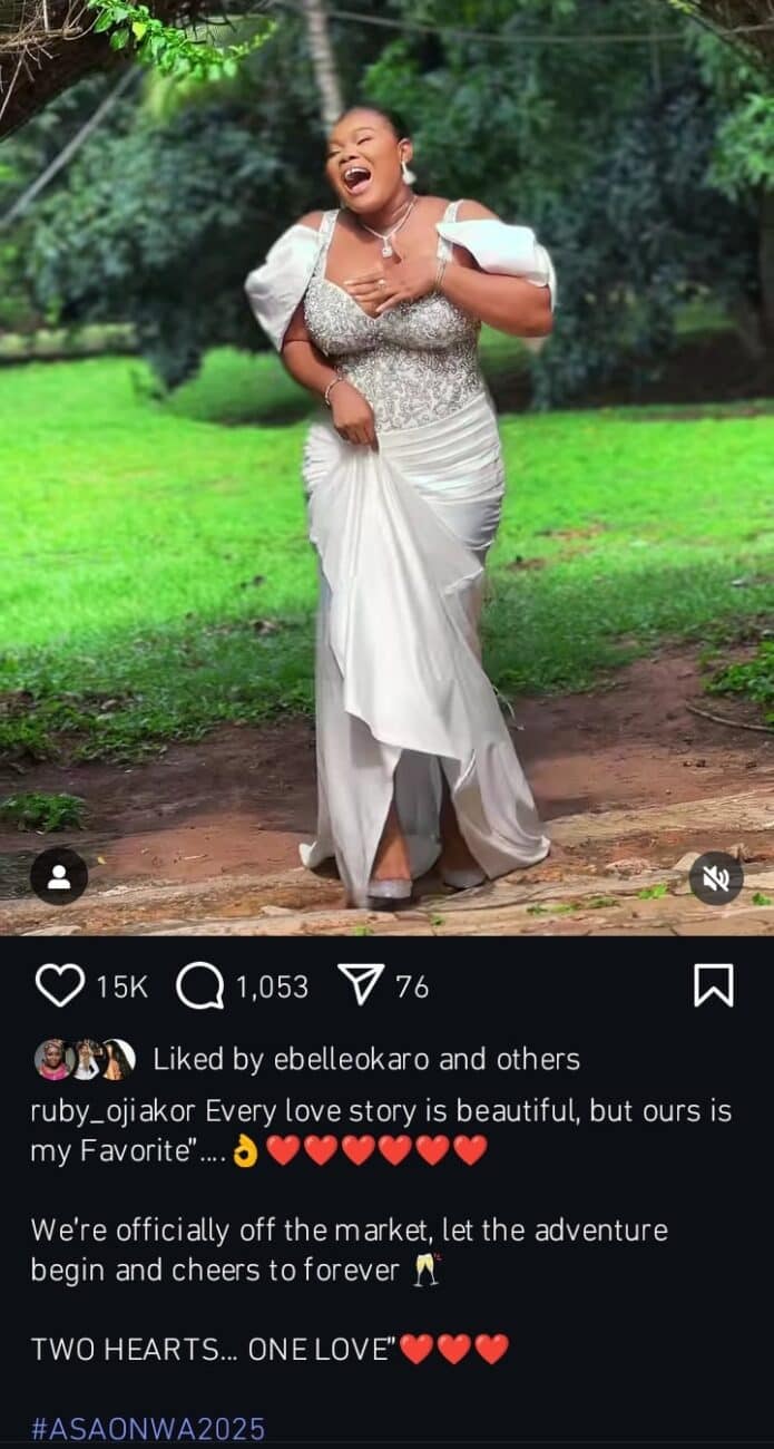Ruby Ojiakor releases pre-wedding photos