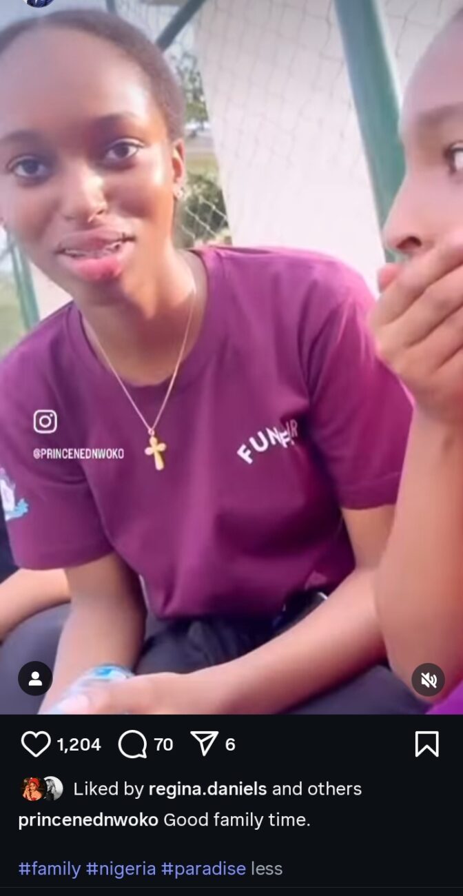Ned Nwoko shares family throwback video