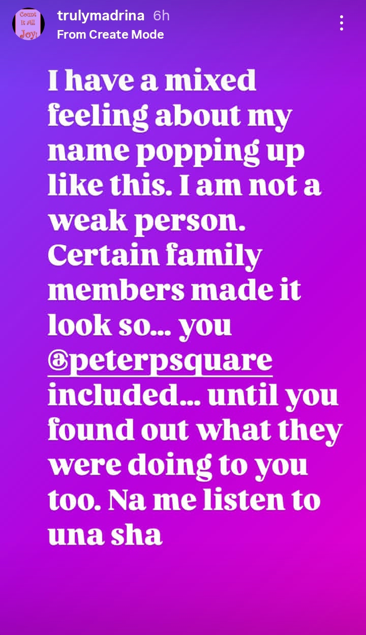 Cynthia Morgan slams Peter Okoye