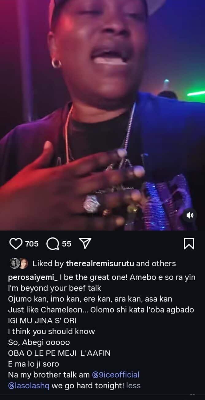 Pero Osaiyemi says she is beyond beef