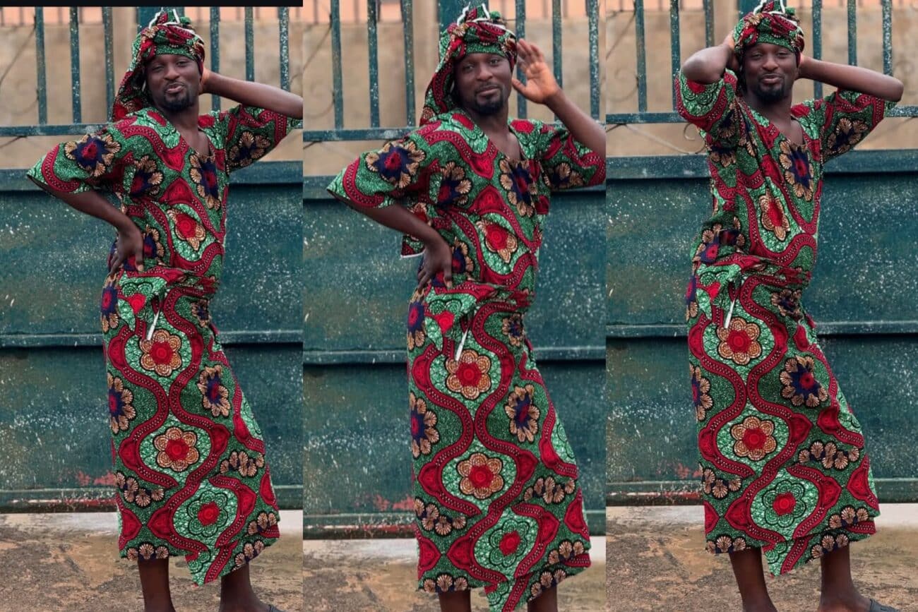 Adeniyi Johnson dresses like a woman