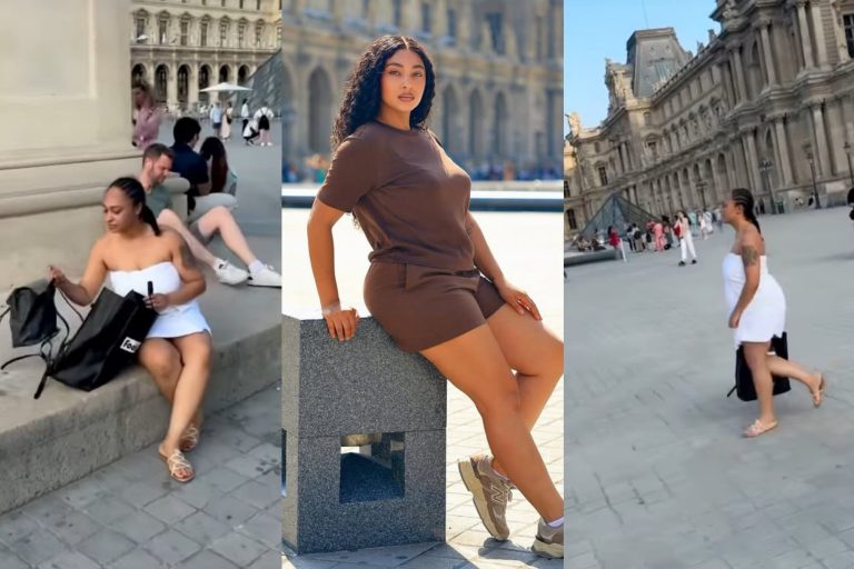 “There’s nothing marital crisis can’t make desperado do” – Rosy Meurer stirs reactions as she joins ‘Get Ready With Me’ trend outside Louvre Museum in Paris (Video)