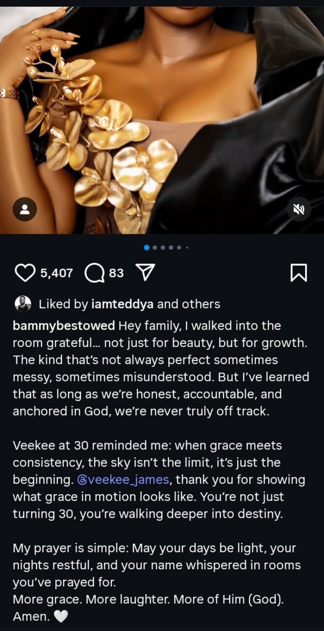 Bambam appreciates Veekee James