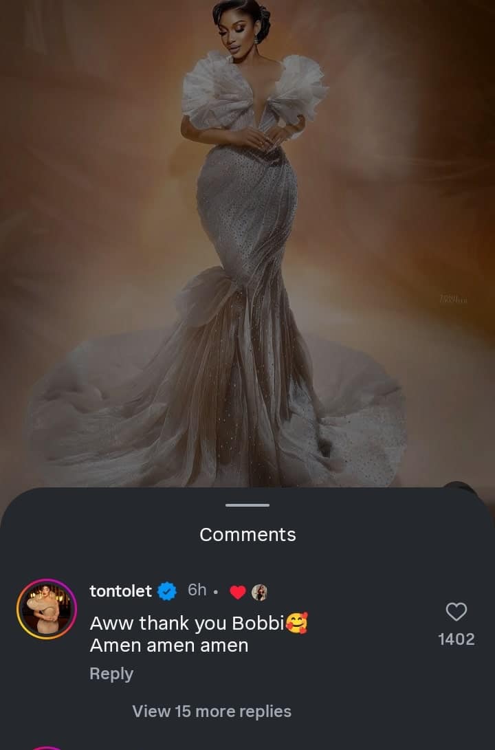 Tonto Dikeh reacts as Bobrisky celebrates her 40th birthday