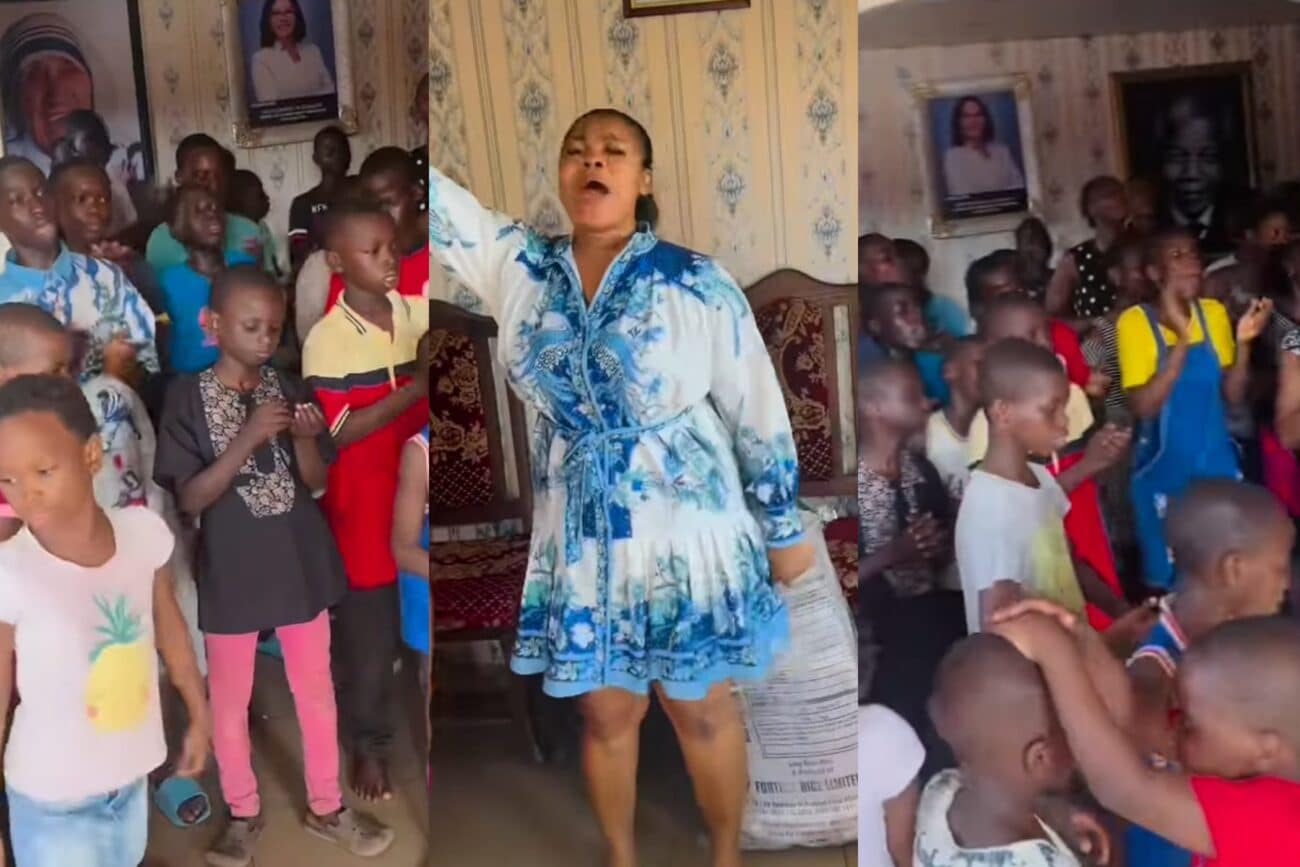 Ruby Ojiakor visits orphanage home