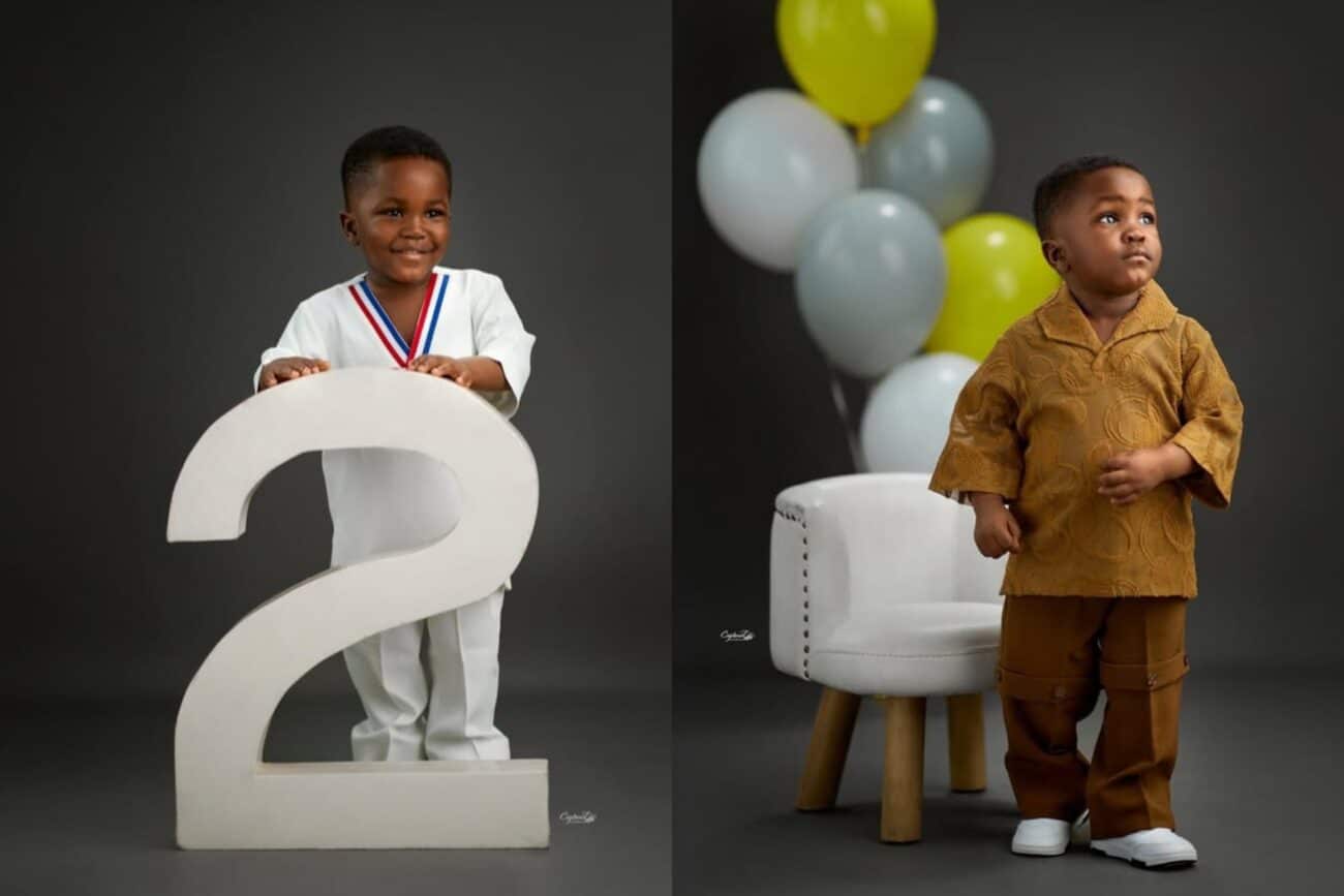 Stan Nze and Blessing Obasi celebrate son 2nd birthday