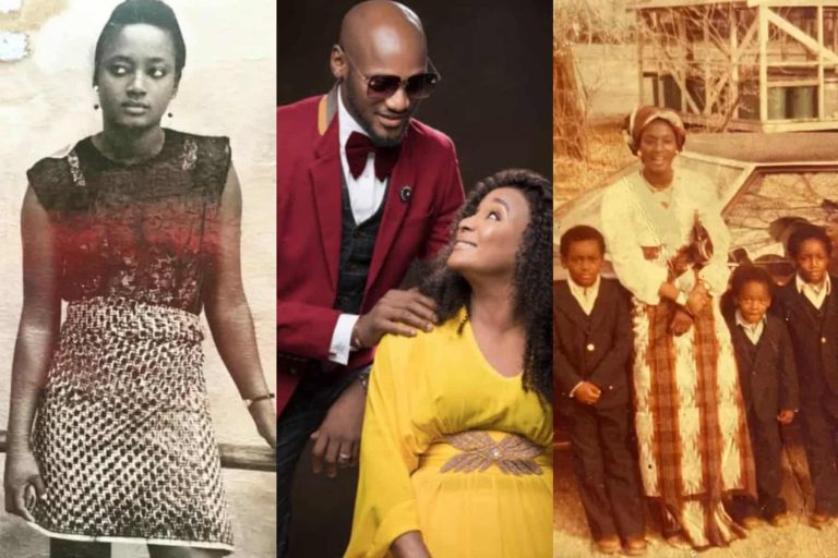 “All his daughters, including Annie, look like her” – 2face Idibia’s brother, Charles, shares lovely throwback photos as their mum turns 70