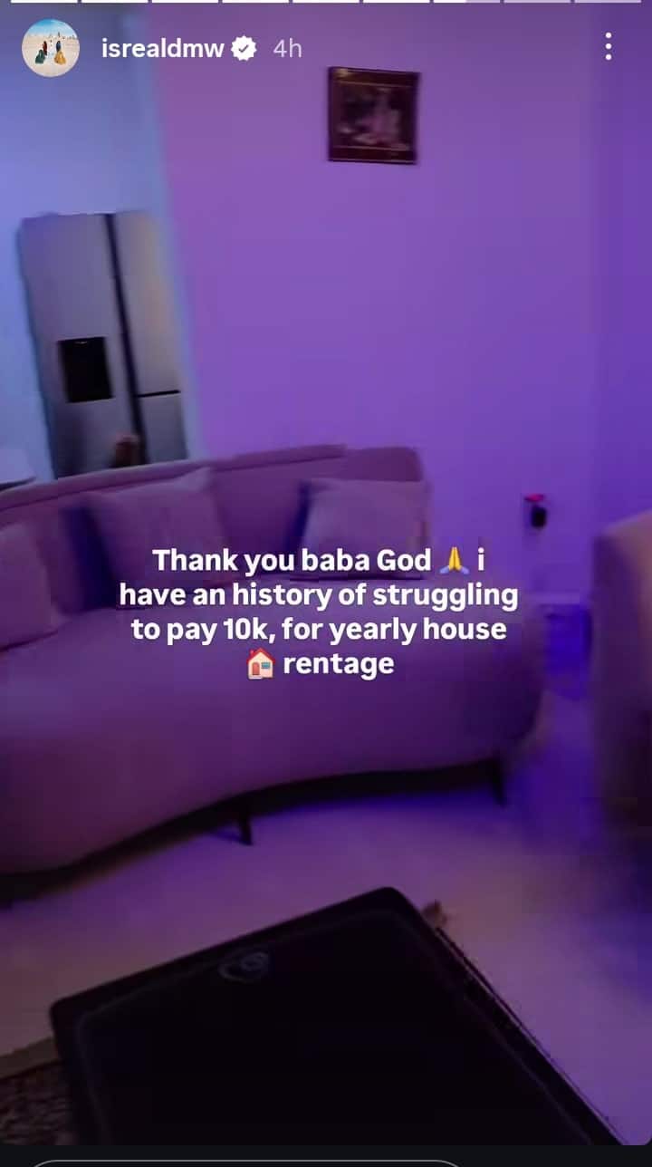 Israel DMW reminisces on day he couldn't afford N10k rent