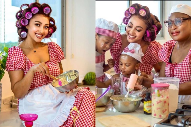 “My biggest priority is my family” – Rosy Meurer says as she shares lovely photos of her kids and grandma baking