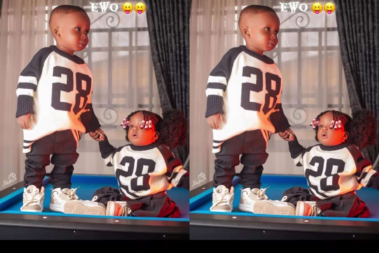 Ashabi shows off her adorable kids