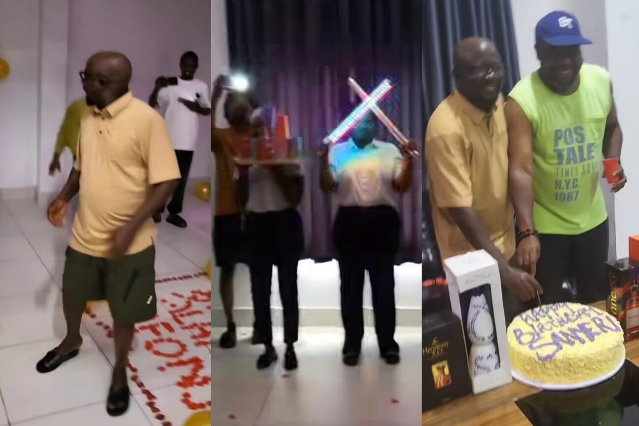 Sanyeri surprised on his birthday