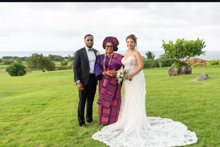 Bukky Wright son's wedding