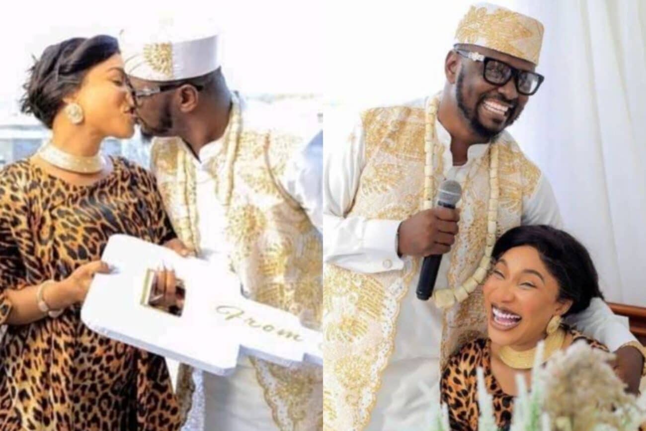 Ned Nwoko reconciles Tonto Dikeh and Prince Kpokpogri