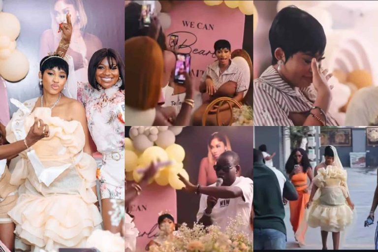 Emotional moment from actress, Yetunde Barnabas’ surprise baby shower (Video)
