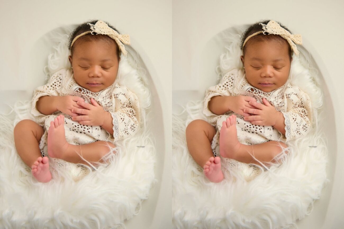 Warri Pikin unveils newborn daughter