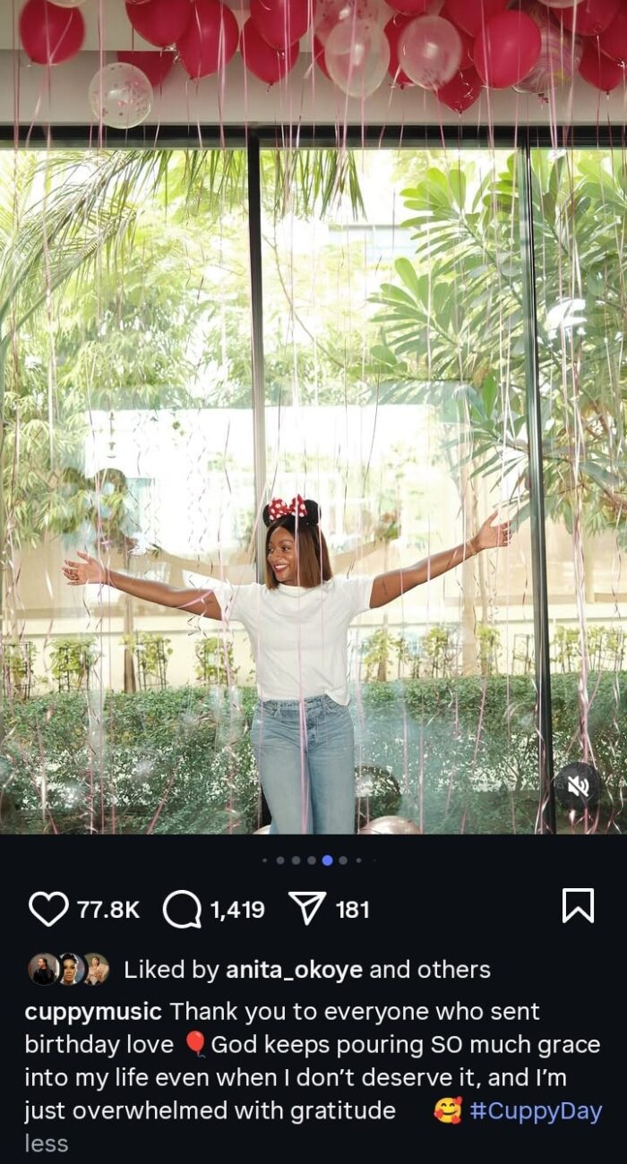 DJ Cuppy 33rd birthday bash