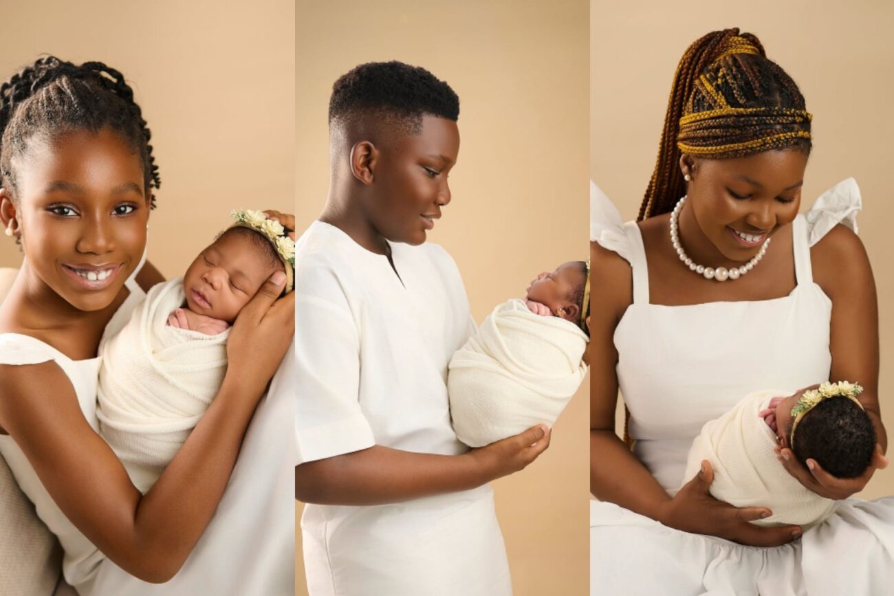 Warri Pikin unveils newborn daughter