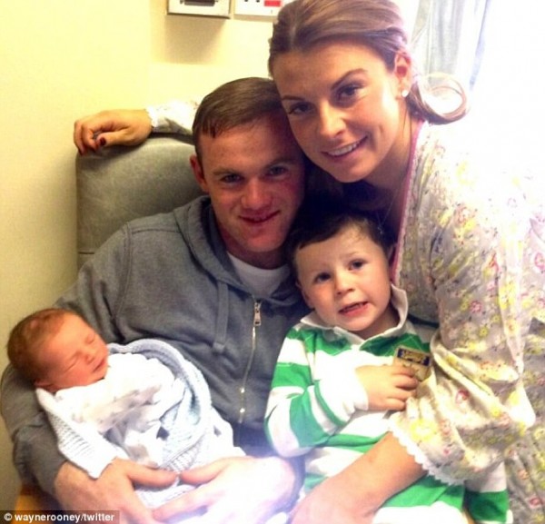 Wayne, Coleen, Kie and Klay Rooney.