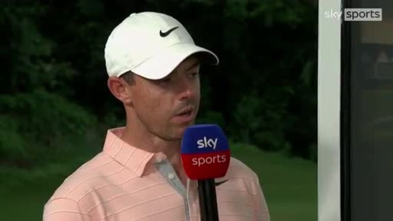 Rory McIlroy reflects on his second-round struggles at the PGA Championship after slipping five shots back from the leader Will Zalatoris.