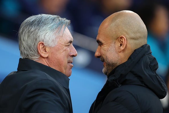 What is Pep Guardiola’s record against Real Madrid?