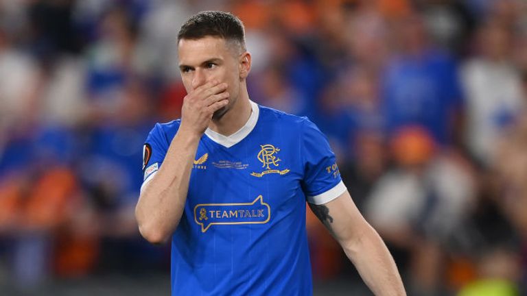 Aaron Ramsey missed the decisive spot-kick as Rangers were beaten on penalties in the Europa League final