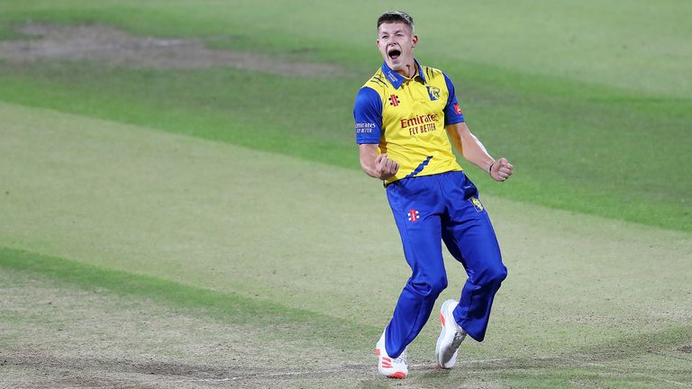 Durham's Matthew Potts is the season's leading bowler 