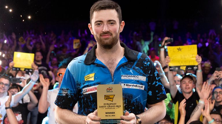 Luke Humphries claimed the Interwetten European Darts Grand Prix title in Stuttgart on Sunday