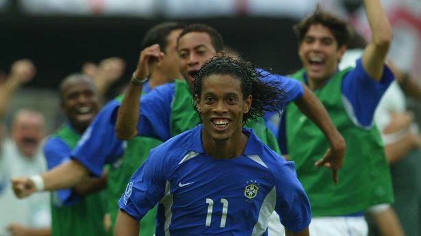 England were knocked out of the World Cup in 2002 thanks to Ronaldinho's famous lob