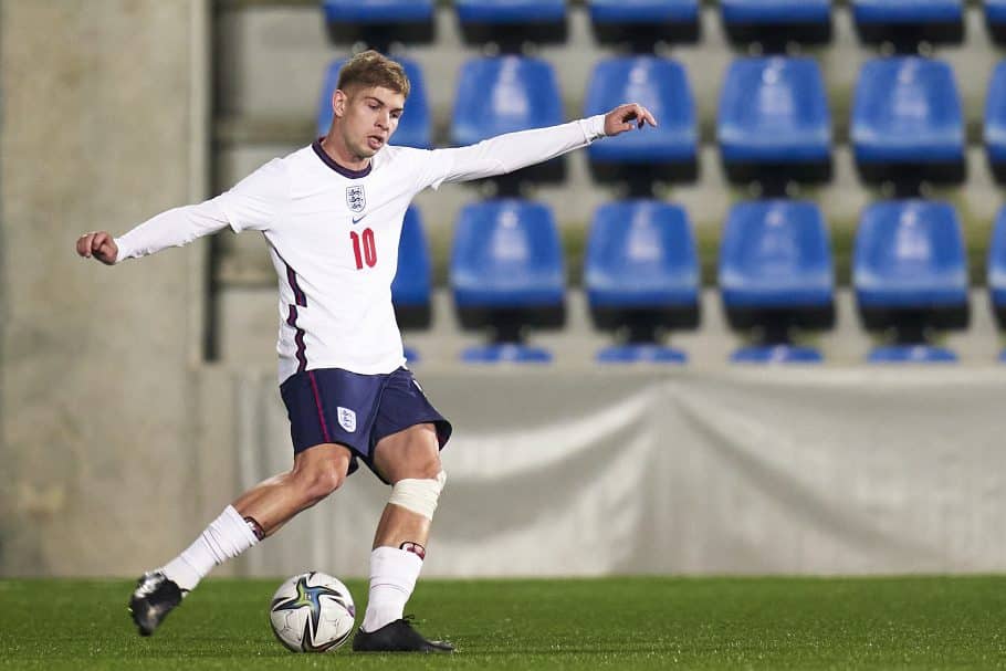 Watch: Emile Smith Rowe rediscovers his scoring touch with superb finish for England U21s