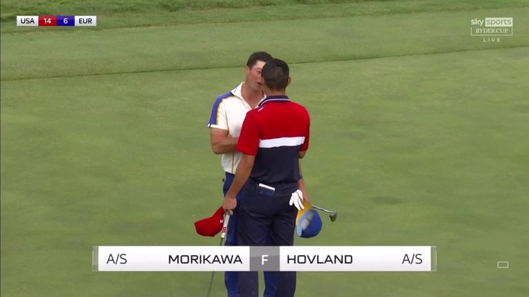 Watch the moment the USA won back the Ryder Cup in 2021. 