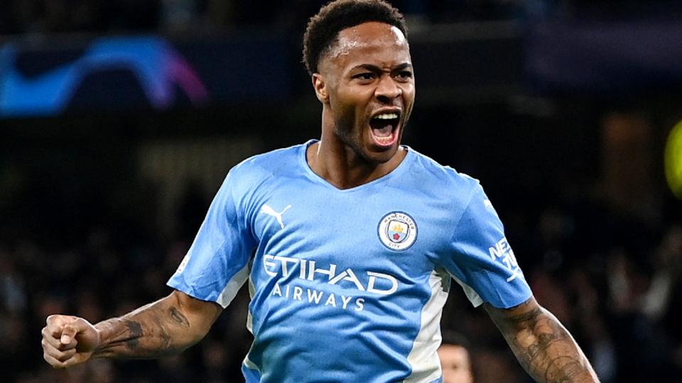 Raheem Sterling scored one of two Manchester City goals in a victory over PSG Raheem Sterling - Manchester City - PSG - November 24, 2021