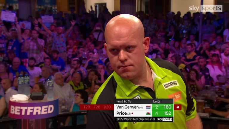 Van Gerwen landed this superb 160 finish early doors