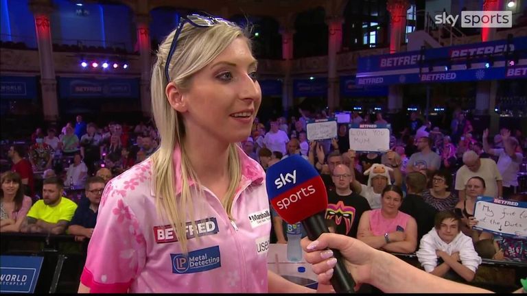 Sherrock says she's proud to become the first winner of the Women's World Matchplay title